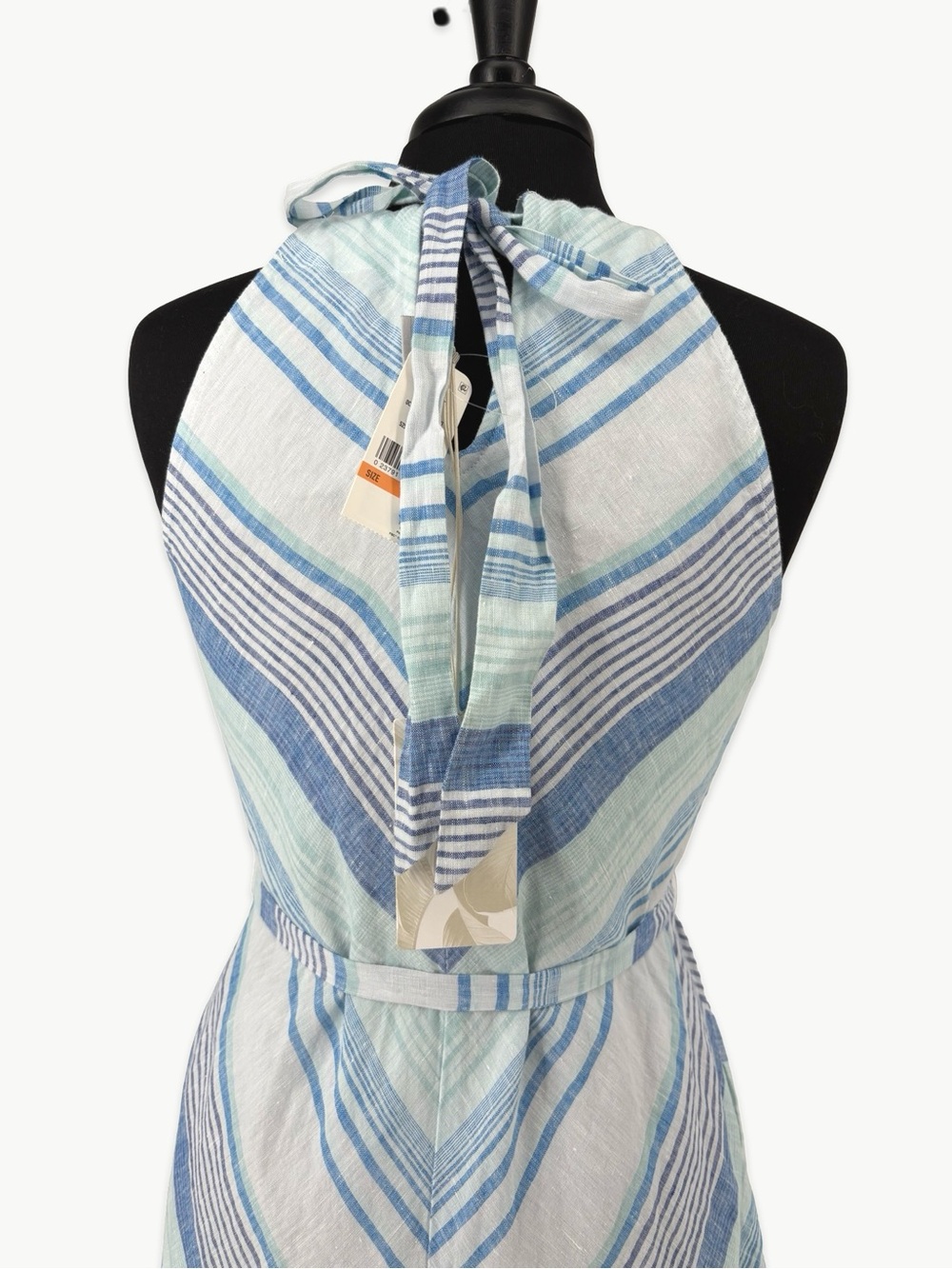 Tommy Bahama Ocean Reverie Maxi Dress Size Small Linen Stripe NWT Resort Beach - Picture 9 of 16